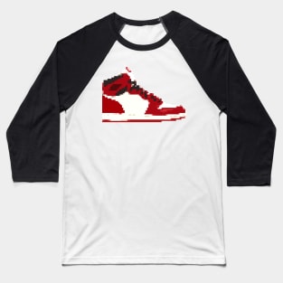 AIR JORDAN I RETRO PIXELATED ART SHOE COLLECTION Baseball T-Shirt